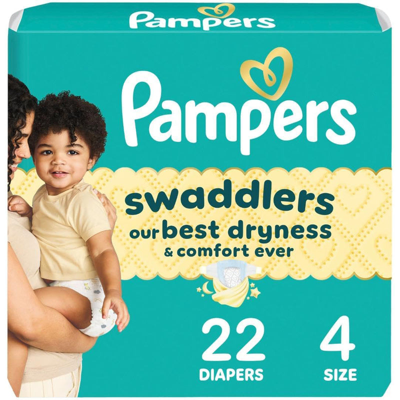 Pampers Diapers Conv Pack#4 22ct/ 4/cs