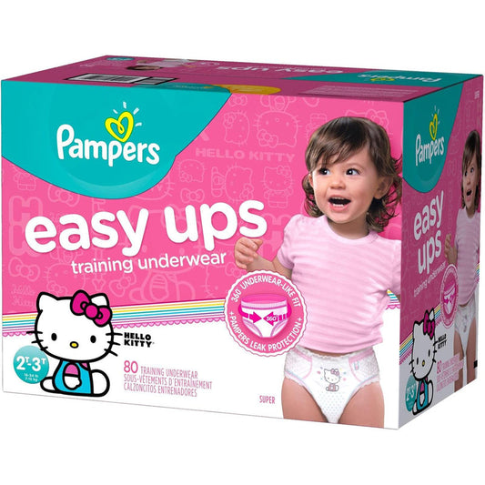 Pampers Training Pull-Ups For Girl Size 4 (2T/3T) 25ct; (4/cs)