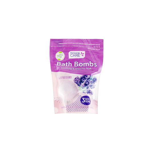 Personal CARE Bath Bombs 3ct-Lavender 12/cs