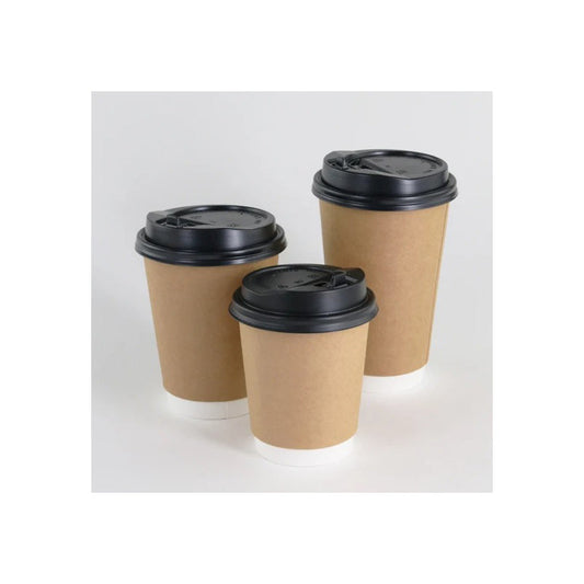 8oz Paper Hot Cups W/Lid 8ct; 48/cs