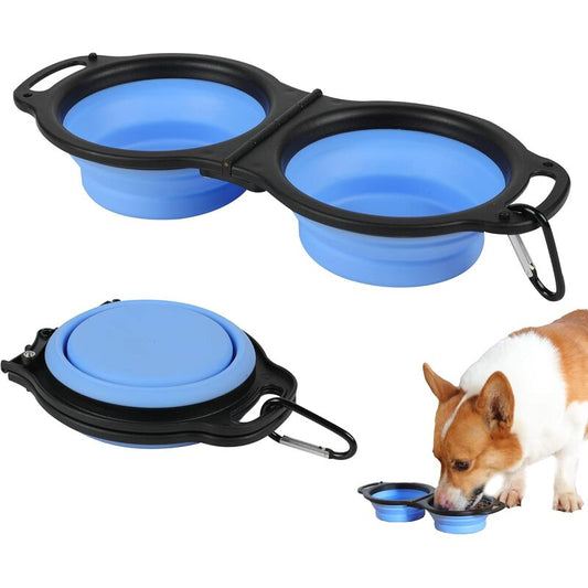Pet's N Frieds Adjustable Dog Travel Bowl 1ct; 12/cs