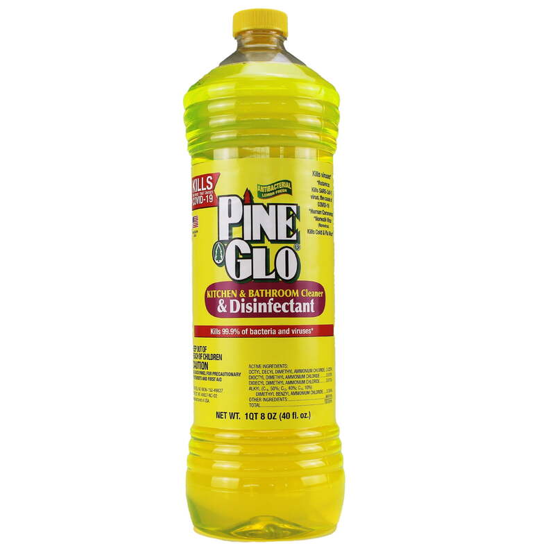 Pine Glo Antibacterial & Disinfectant Cleaner 40oz-Lemon 12/cs