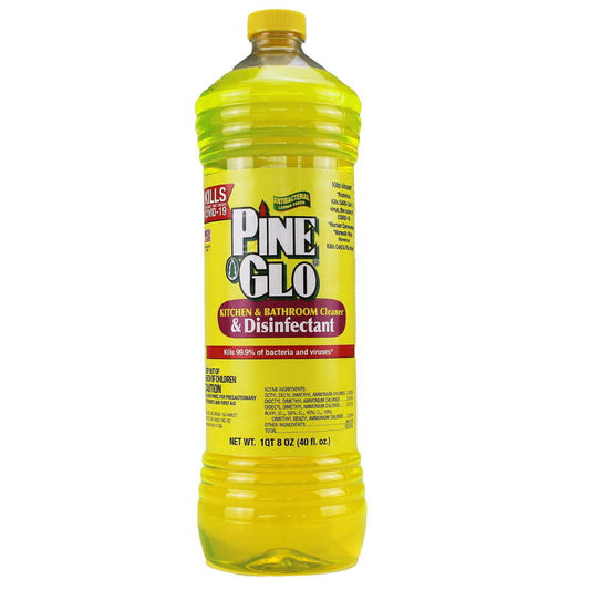 Pine Glo Antibacterial & Disinfectant Cleaner 40oz-Lemon 12/cs