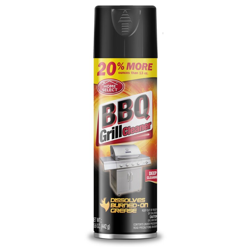Home Select BBQ Grill Cleaner 14oz-Deep Cleaning 12/cs