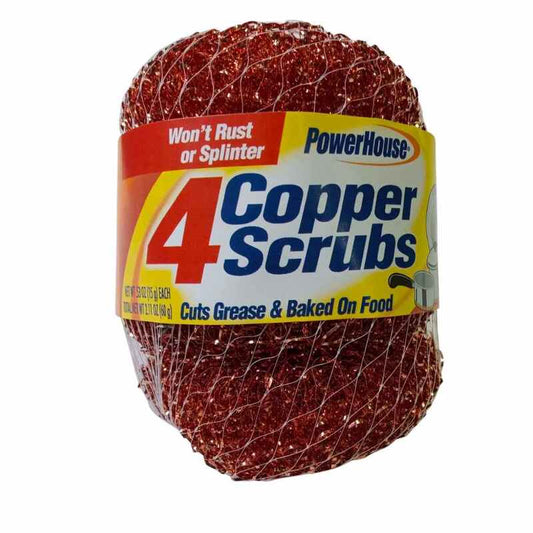Power House Copper Scrubber 4ct-Gold 24/cs