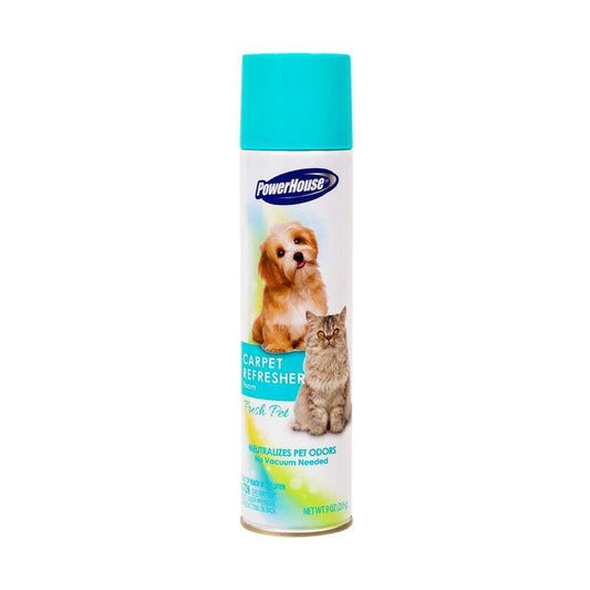 Power House Carpet Deodorizer Aerosol Cleaner 9oz -Pet Fresh 12/cs
