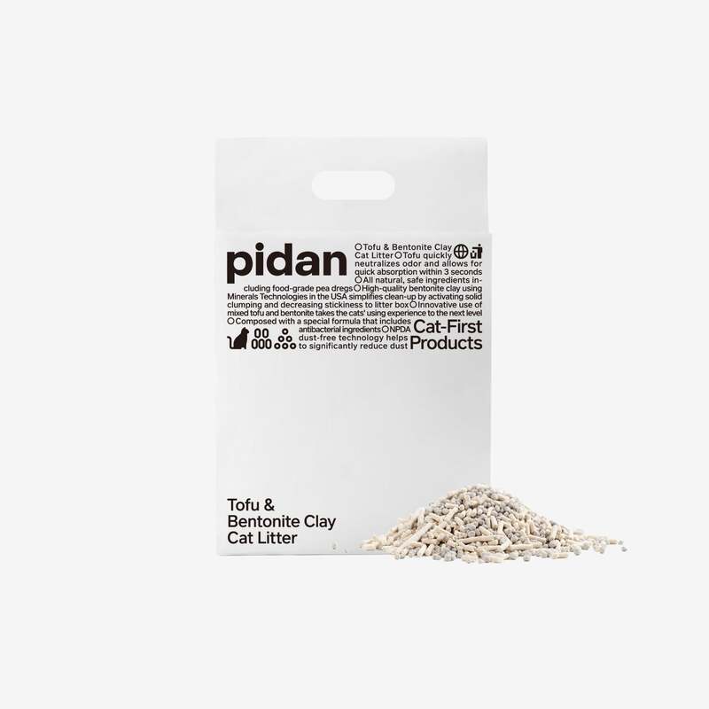 Pidan 5.29lb Tofu & Bentonite Clay Litter; 4/cs