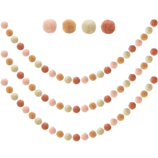 9' Small Ball Die-Cut Garland Asstd.; 36/cs