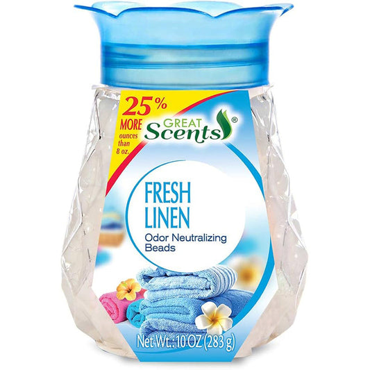Cavalier Pear Beads Air Freshener 8oz-Fresh Linen 24/cs