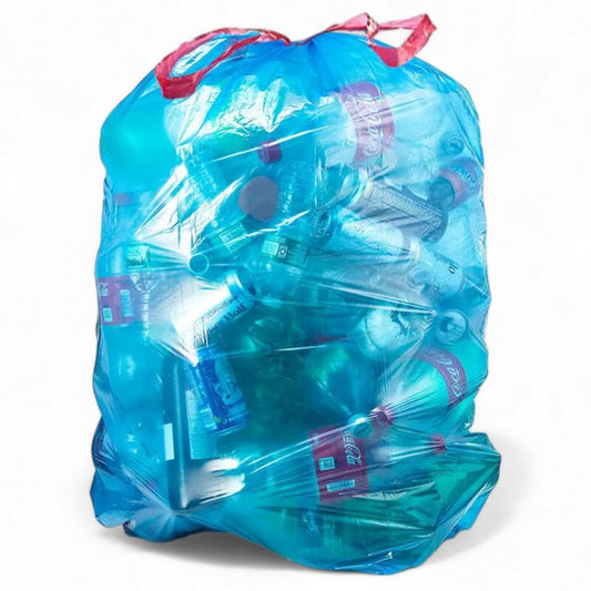 Garbage Bag 26Gal 10CT Blue Recycling; 24/cs