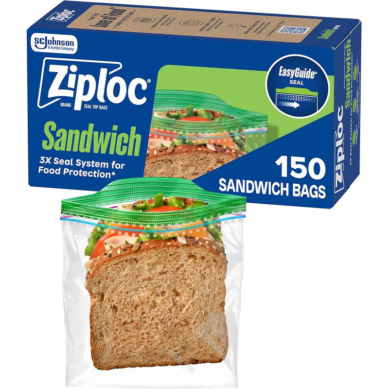 Cavalier Zipper Sandwich Bags 6.5'x5 7/8'; 35CT 24/cs