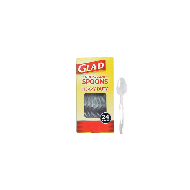 24ct Clear Heavy Spoon 24/cs