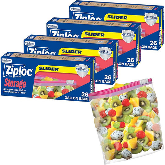 Cavalier FREEZER & STORAGE Slider Bags Gallon 12ct 24/cs