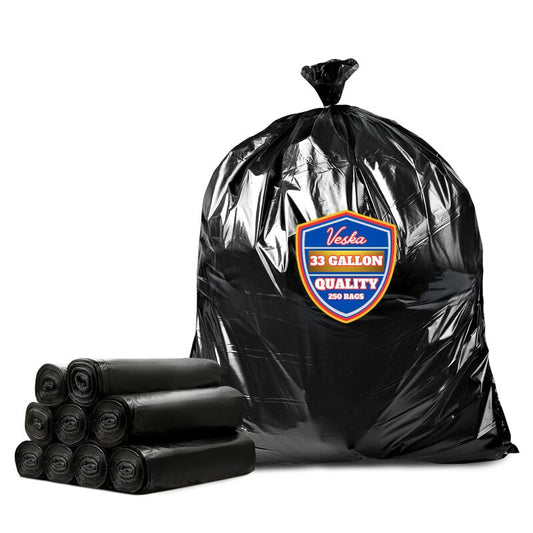 Garbage Bag 33Gal Black 30ct;12/cs