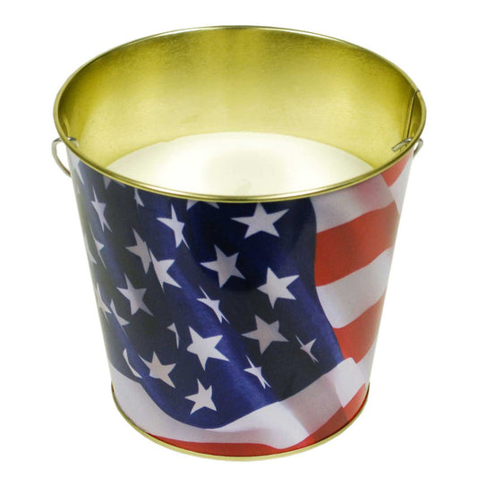 Citronella AM Flag Metal Bucket 15oz; 6/CS