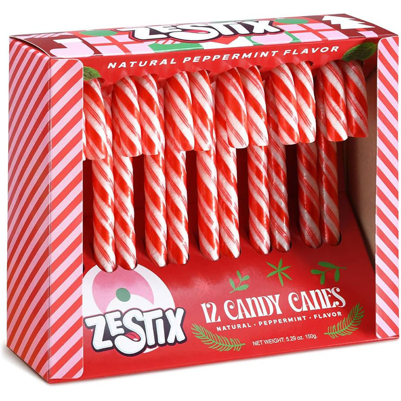 Candy Canes 12ct-Peppermint Red 36/cs