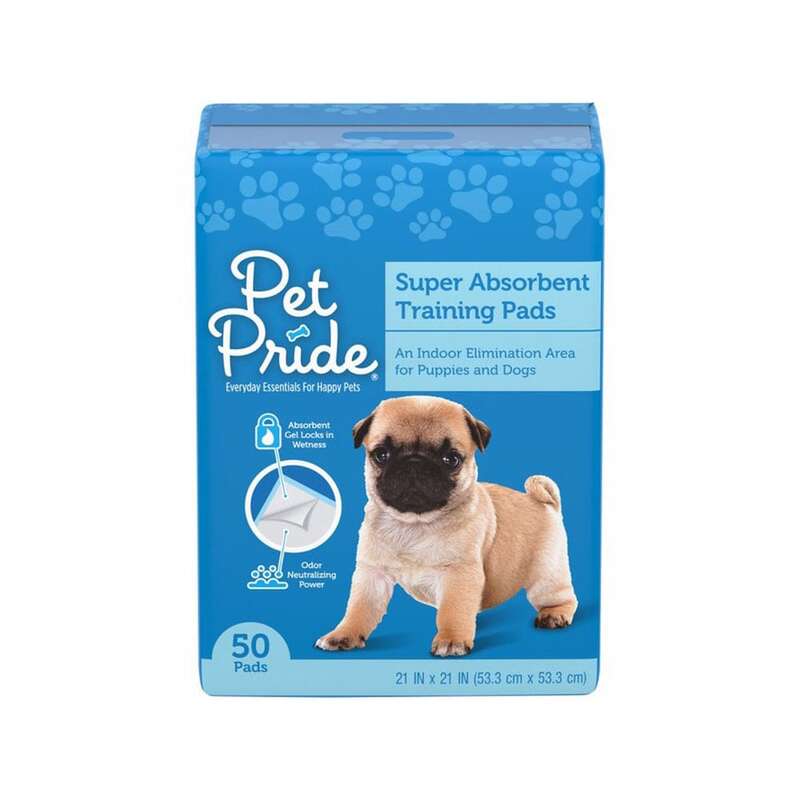 PRIDE Puppy Trning Pads 50ct; 4/cs