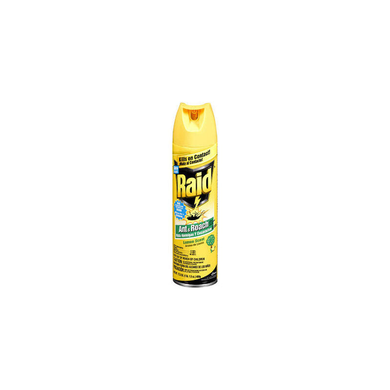 Raid Ant & Roach Killer 17.5oz-Lemon Scent 12/cs