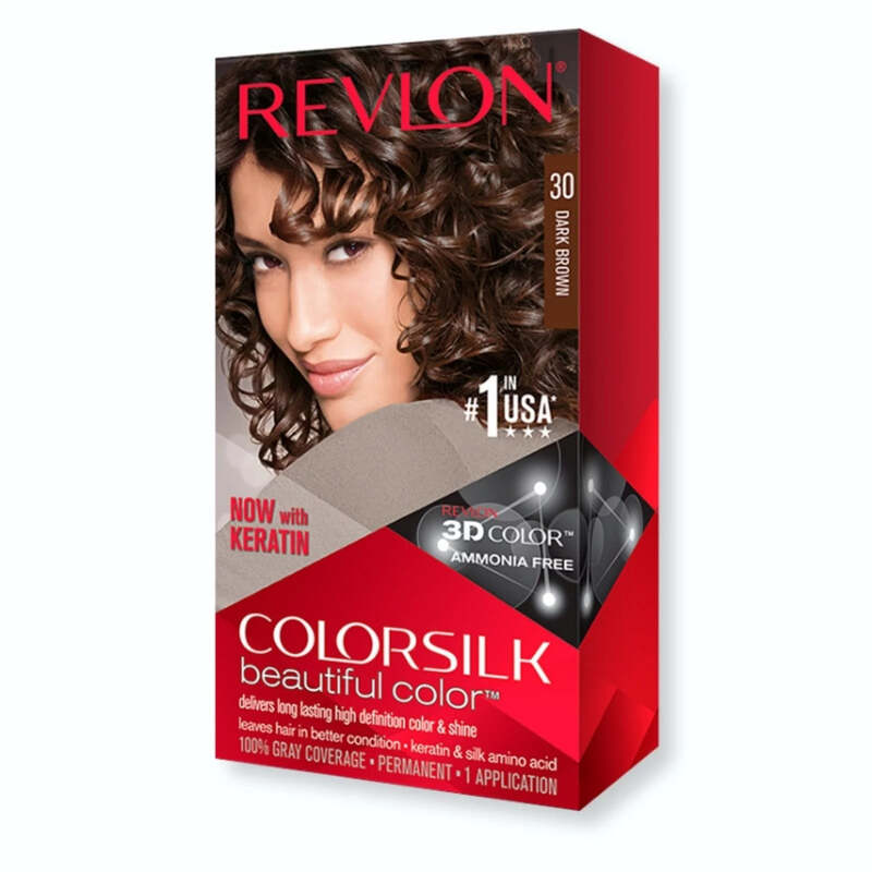Revlon ColorSilk -Dark Brown(#30) 12/cs
