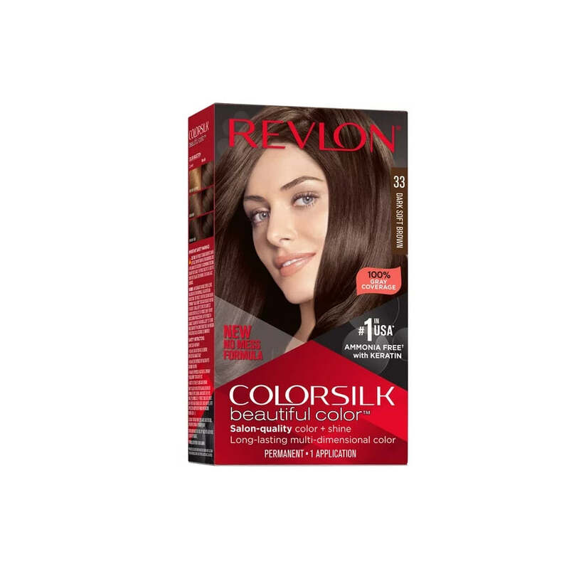Revlon ColorSilk -Dark Soft Brown(#33) 12/cs