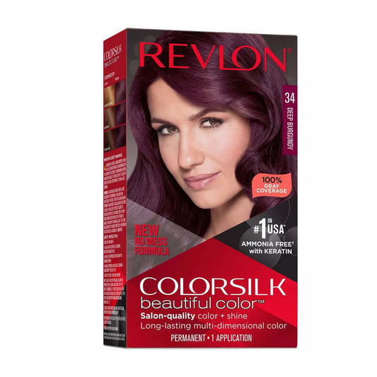 Revlon ColorSilk -Deep Burgundy (#34) 12/cs