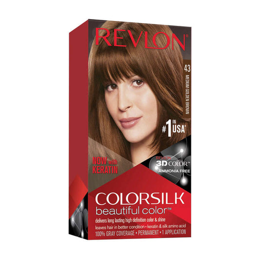 Revlon ColorSilk -Medium Golden Brown(#43) 12/cs