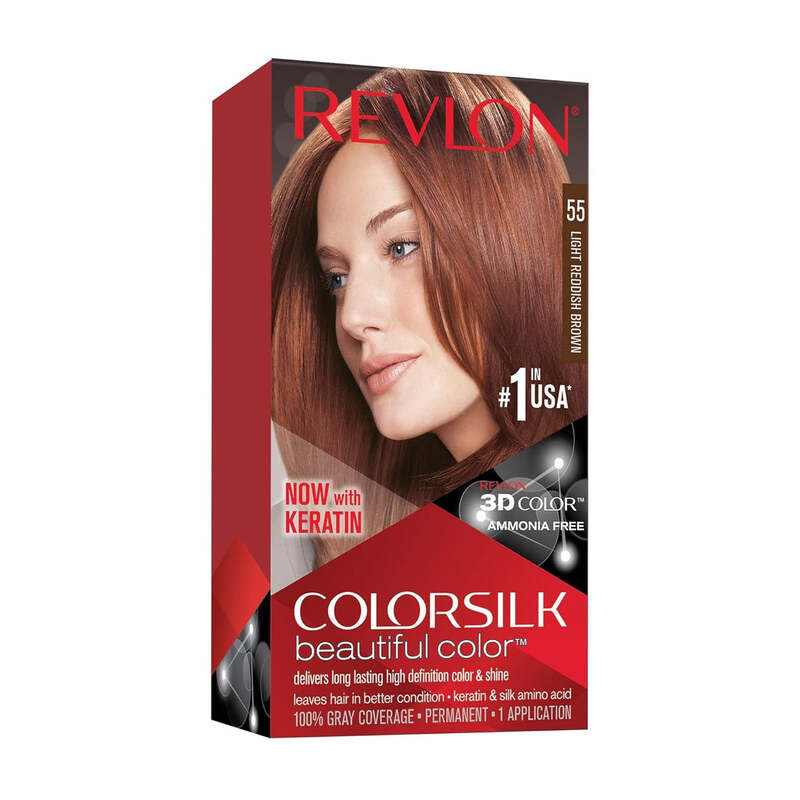 Revlon ColorSilk -Light Redish Brown(#55) 12/cs