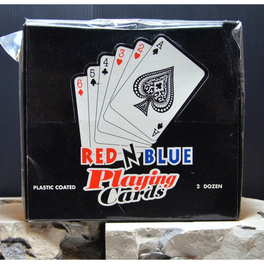 Red N Blue Plastic Playing Card-24/Box