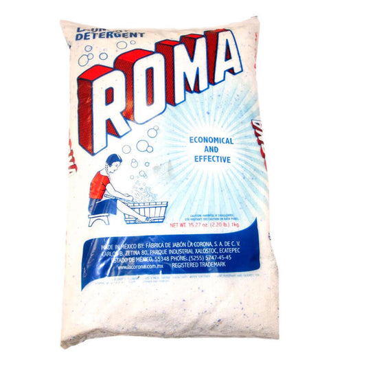 Roma Detergent Powder 1kg (2.2Lb); 18/cs