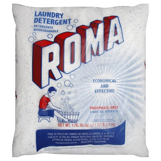 Roma Detergent Powder 5kg (11.02Lb); 4/cs
