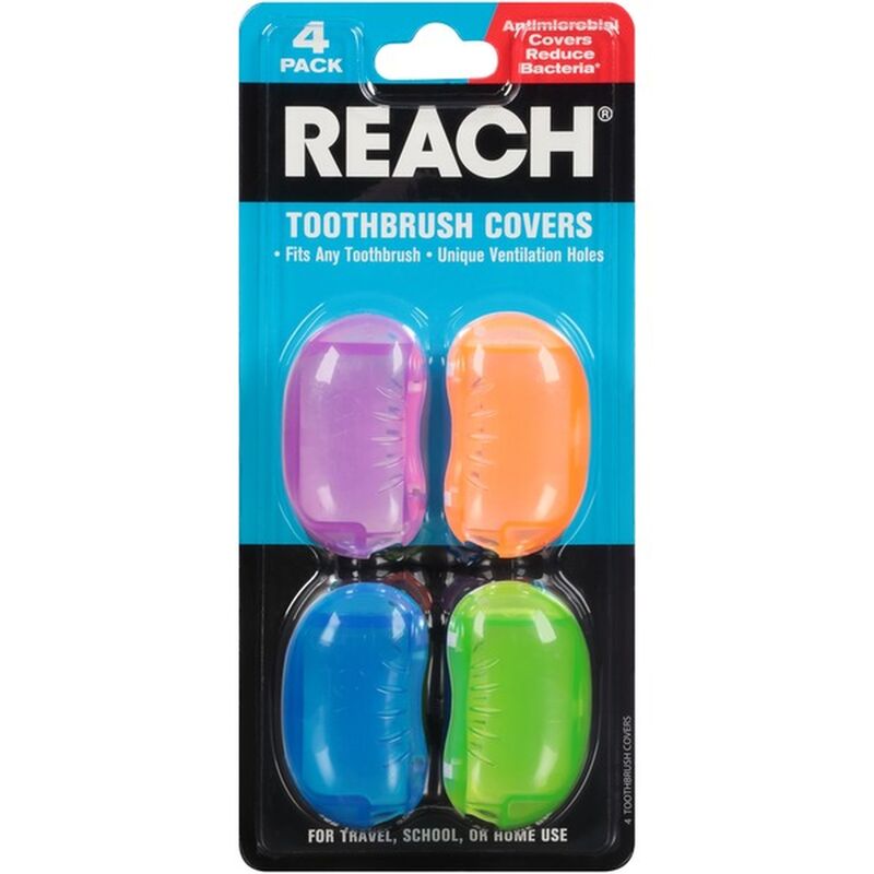 Reach 4pk Toothbrush Covers 36/cs