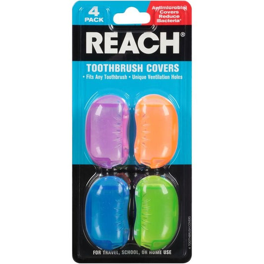 Reach 4pk Toothbrush Covers 36/cs
