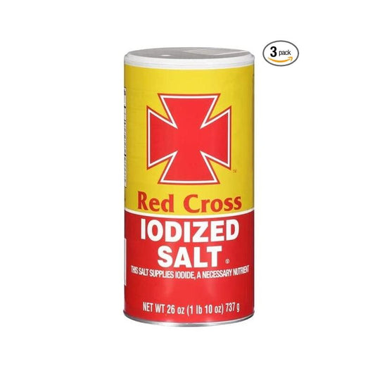 Red Cross lodized Salt 26 oz; 24/cs