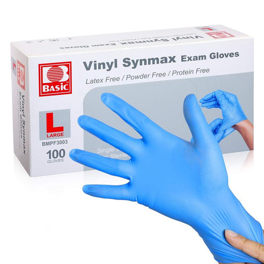 SAFE GARD Vinyl GLoves 100ct-Large 10/cs