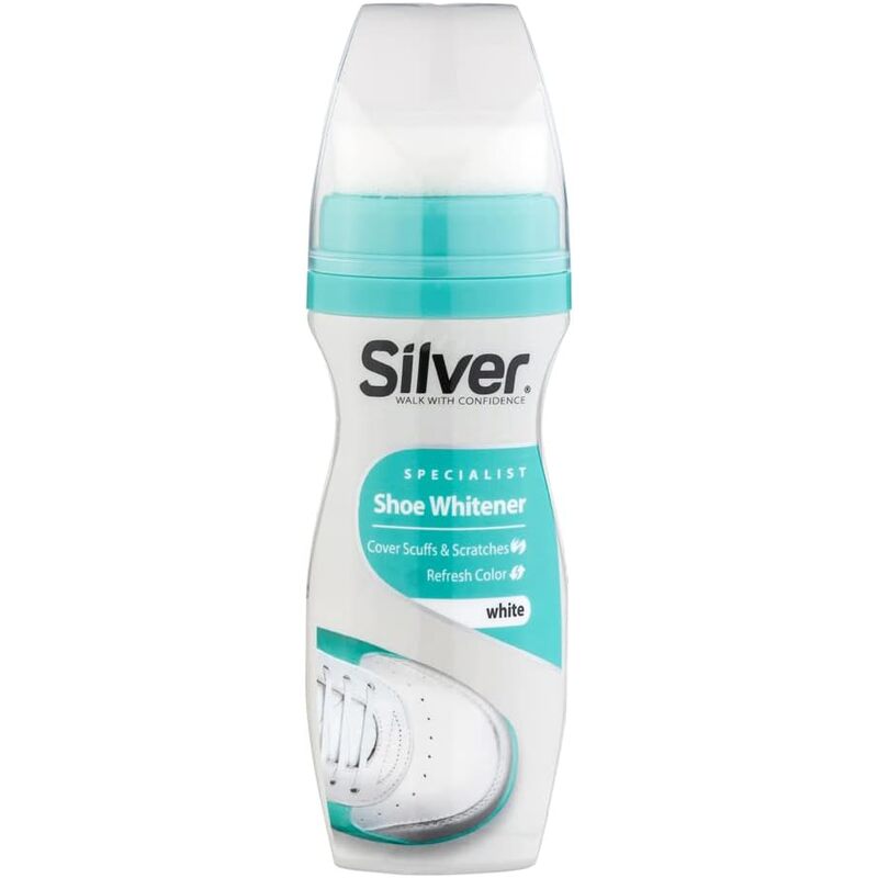 Silver 75ml Shoe Polisher- White (12/96/cs)