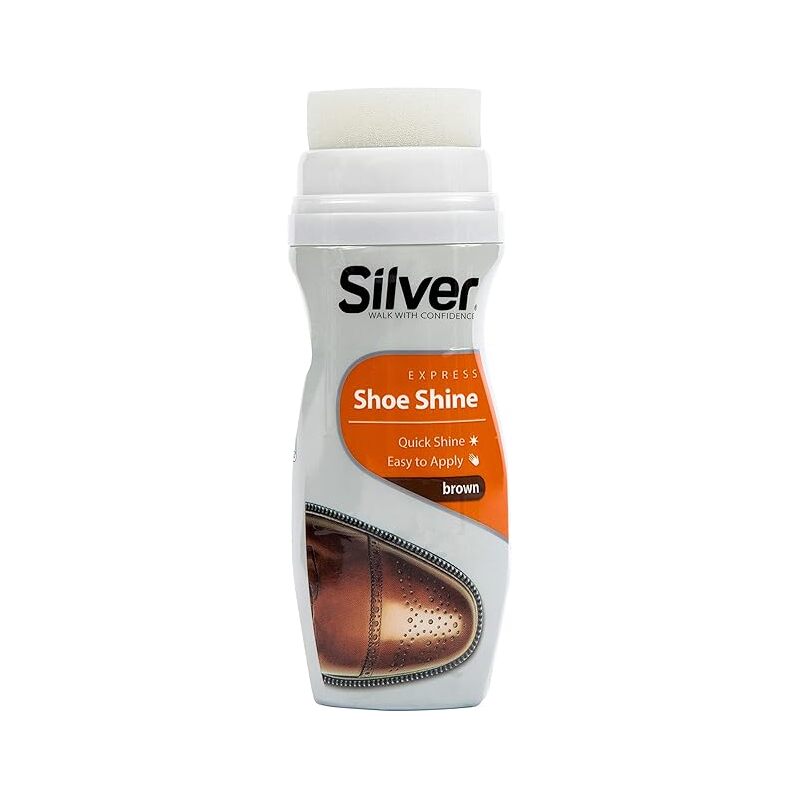 Silver 75ml Shoe Polisher- Brown (12/96/cs)
