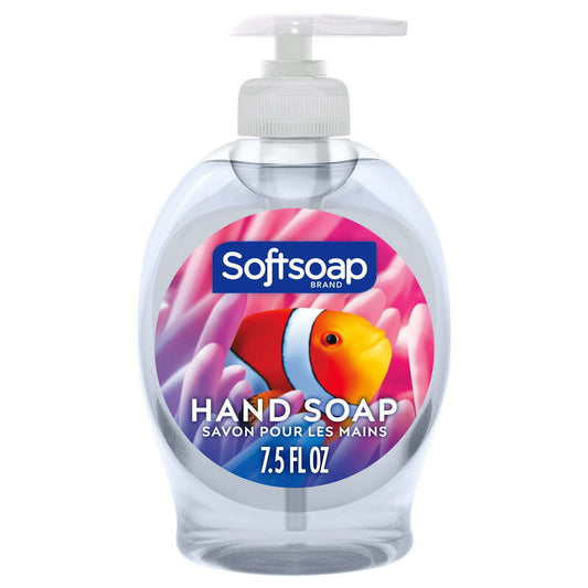 Softsoap Liquid hand Soap 7.5oz W/Pump -Aquarium 6/cs