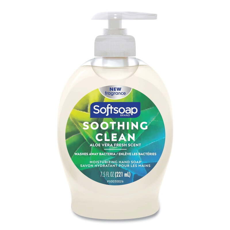 Softsoap Liquid hand Soap 7.5oz W/Pump-Aloe 6/cs