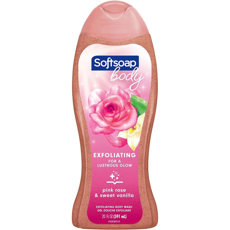 Softsoap Body Wash 20oz-Pink Rose Vanilla 4/cs