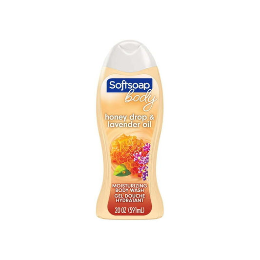 Softsoap Body Wash 20oz-Honey Drop & Lavender Oil 4/cs