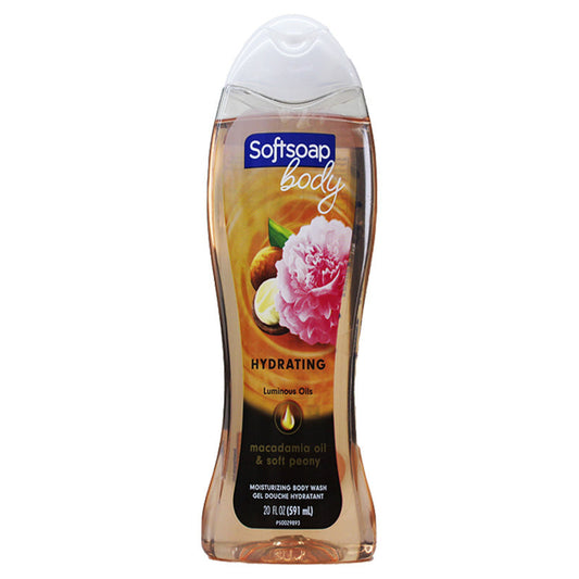 Softsoap Body Wash 20oz-Macadamia Oil & Salt Peony 4/cs