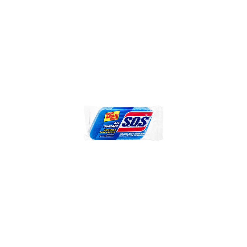 S.O.S All Surface Scrubber Sponge 1ct; 12/cs