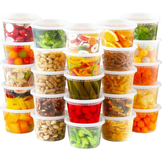 16OZ Micro Soup Container W/ Lid 5ct- 32/CS