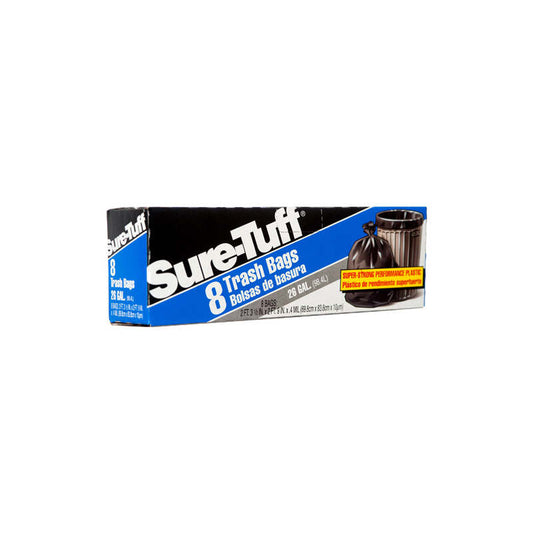 Sure Tuff 26 Gallon Trash Bags 8ct; 24/cs