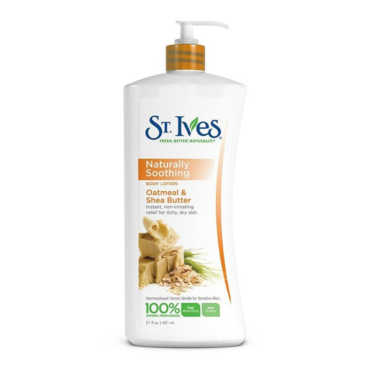 St.Ives Smoothing Body Lotion 21oz - Oatmeal & Shea butter 4/cs