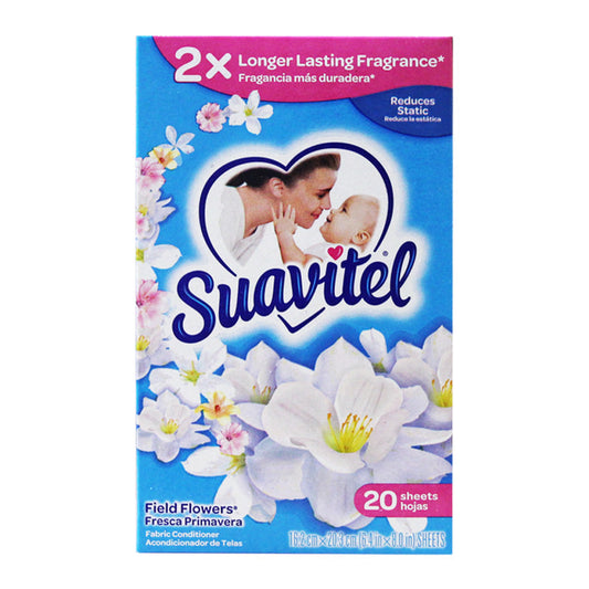 Suvitel Dry Sheet 20ct; 15/cs (Blue)