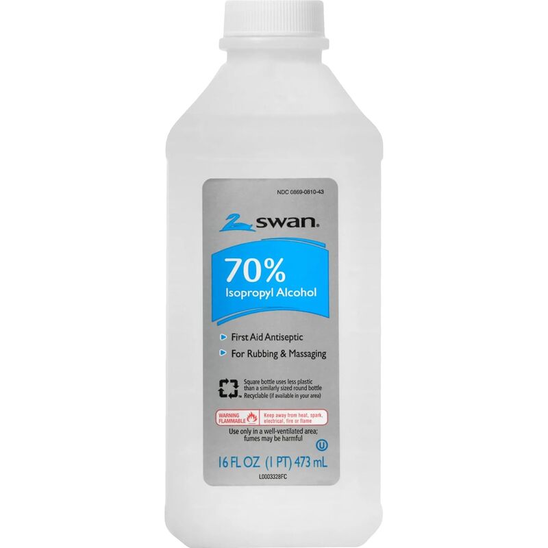 Swan 70% Alcohol 16oz-Clear 12/cs 70%