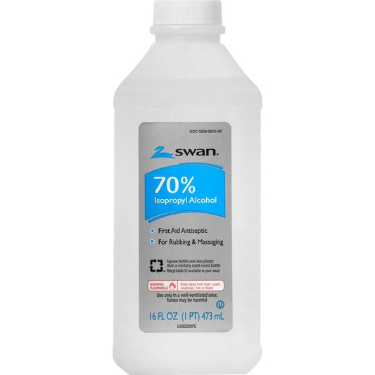Swan 70% Alcohol 16oz-Clear 12/cs 70%