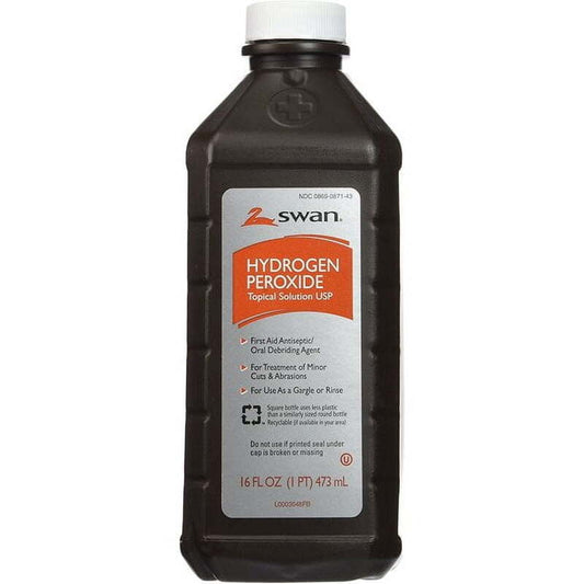 Swan Hydrogen Peroxide 3% 16oz; 12/cs