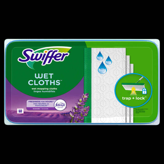 Swiffer Wet Mopping Refill Pad 24ct--Lavender 6/cs